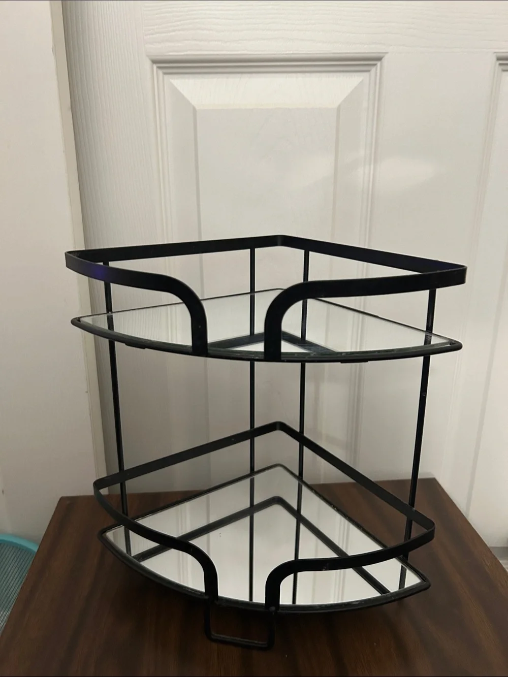 Black Corner Shower Caddy Shelf - Home Bath